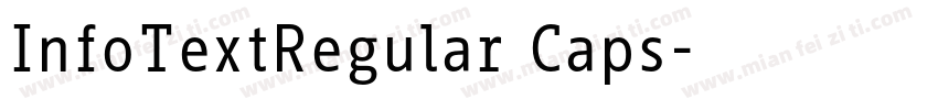 InfoTextRegular Caps字体转换